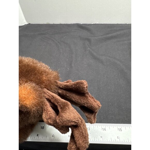 Vintage Unipak Brown Plush 10" Sitting Moose with Beard Posable Ears Stuffed Ani - Picture 8 of 8